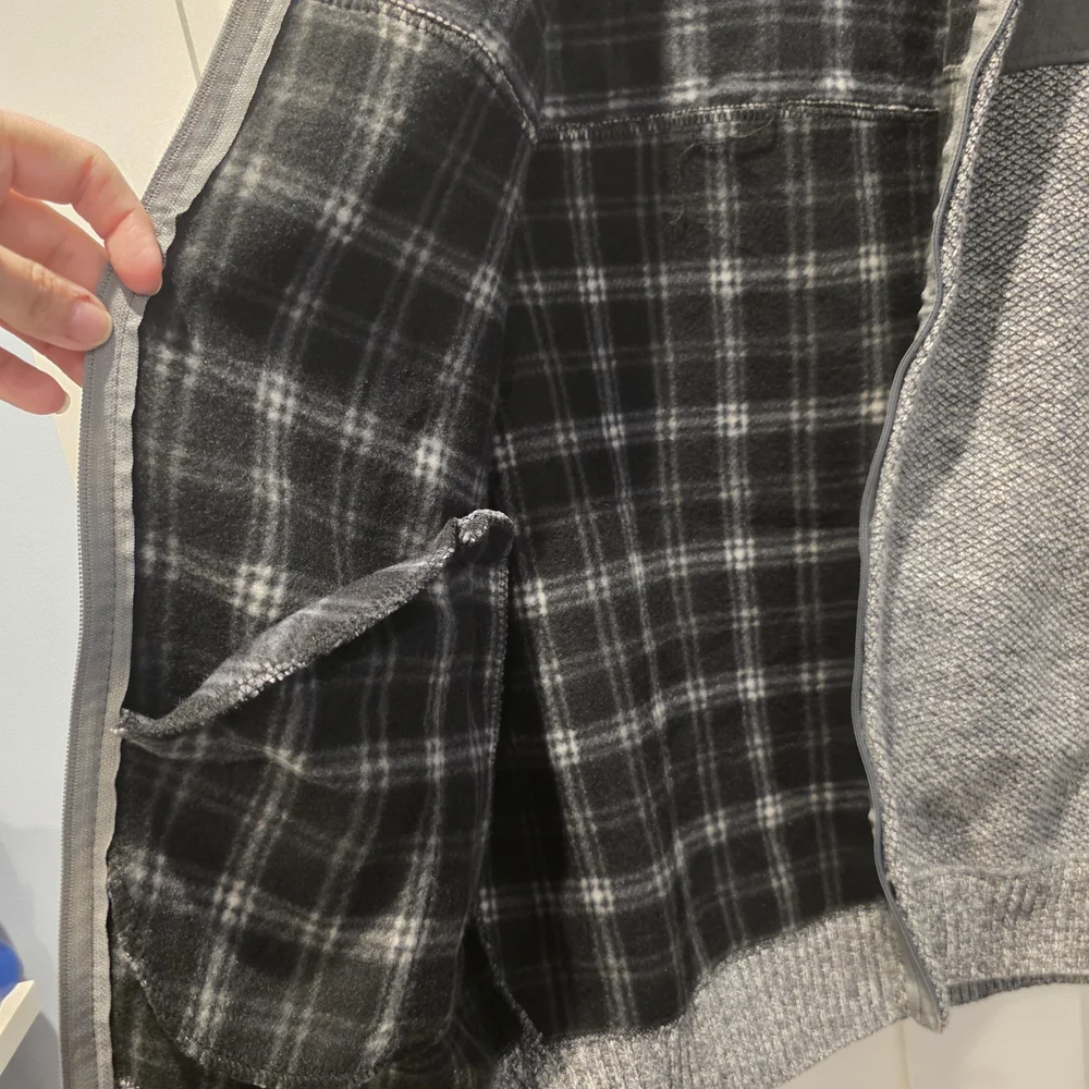 Scott James Mens Luxury Jacket M Gray Quilted Full Zip Plaid Lined Polished - Picture 4 of 13